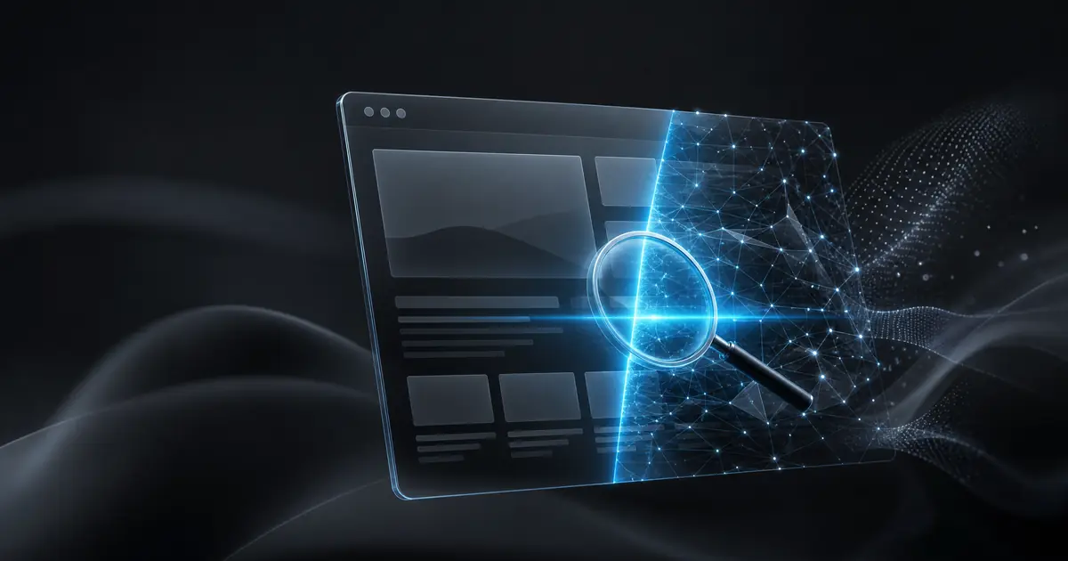 AI website detector: hogyan ellenőrizd, hogy egy oldal AI-generált? blog bejegyzés kiemelt képe